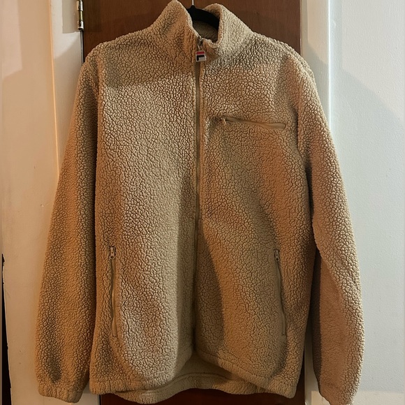 Unisex Fila Fleece/Teddy Jacket Size M - Picture 2 of 5